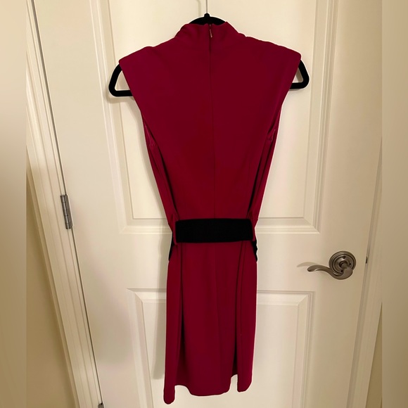 Georgio Studio XSmall purple business dress with black belt,  great condition - Picture 2 of 5